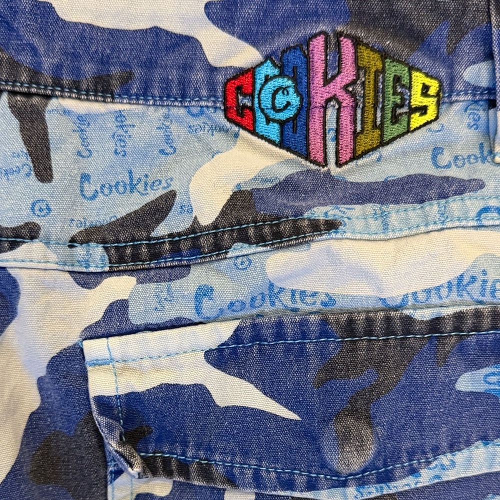 Cookies Blue Camouflage Cargo Pants - Picture 4 of 4